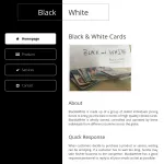 Black and White Cards