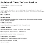 Socials and Phone Hacking Services