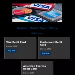 Golden Debit Card Store