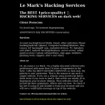 A Hacker for Hire ✅ | Le Mark's Hacking Services