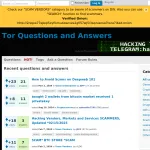 Tor Questions and Answers