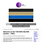 TOR WIKI HELPER