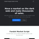 Fandot PHP Market Script