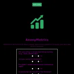 nonyMetrics - Dark Web Security Accessment Tool