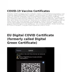 Covid-19 Vaccine Certificates