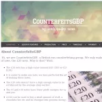 Counterfeits GBP