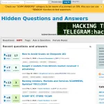 Hidden Questions and Answers